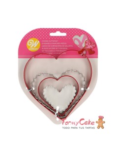 Cortadores Nesting Corazón 4ud Wilton