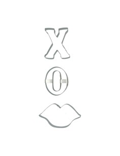 Set Cortadores San Valentín- Labios XO 3ud Wilton 2