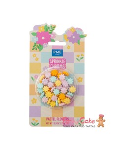 Sprinkle Charms- Flores Pastel 25g PME