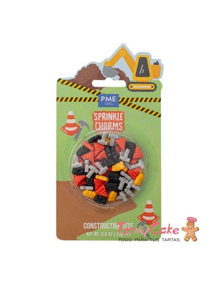 Sprinkle Charms- Obras De Construcción 25g PME