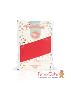 Fondant Rojo 250gr Pastkolor