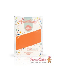 Fondant Naranja 250gr  Pastkolor