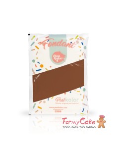 Fondant Marrón 250gr Pastkolor