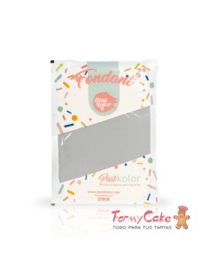 Fondant Gris 250gr Pastkolor