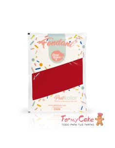 Fondant Granate Borgoña 1Kg Pastkolor