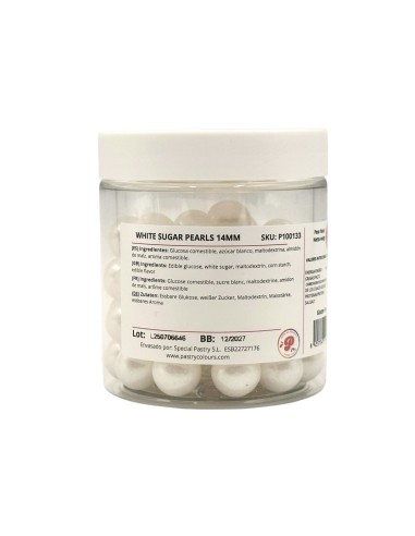 Perlas Blancas Nacaradas 14mm/150g Pastry Colours