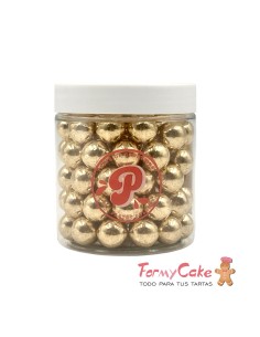 Perlas Oro Metalizadas 14mm/150g Pastry Colours