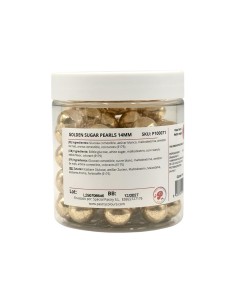 Perlas Oro Metalizadas 14mm/150g Pastry Colours 2
