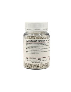 Vermicelli Plata Metalizado 65g Pastry Colours 2