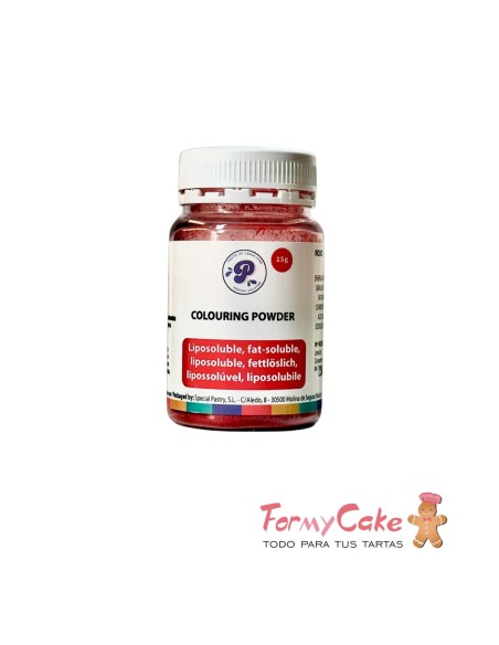 Colorante Liposoluble Polvo Rojo 15gr Pastry Colours