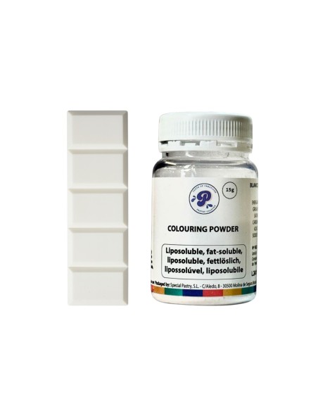 Colorante Liposoluble Polvo Blanco 15gr Pastry Colours
