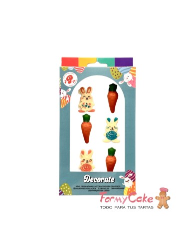 Conejitos Y Zanahorias De Pascua 6ud Pastry...