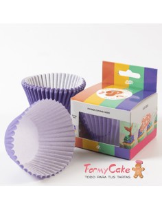 Cápsulas Cupcakes Moradas 48ud Pastry Colours