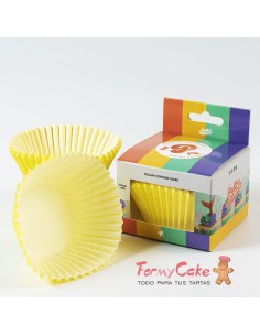 Cápsulas Cupcakes Amarillas 48ud Pastry Colours