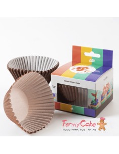 Cápsulas Cupcakes Marrón 48ud Pastry Colours