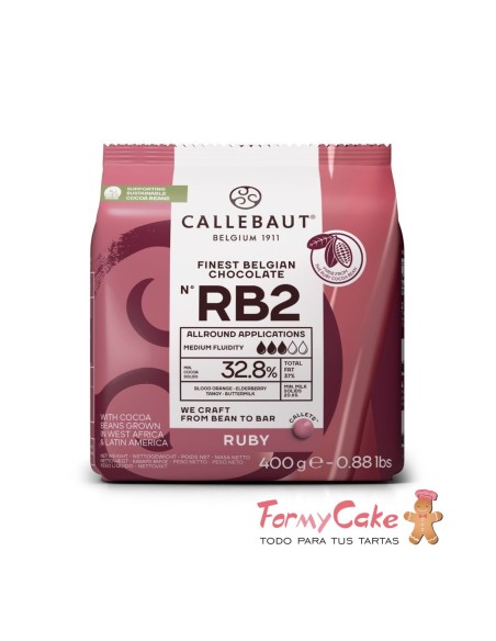 Chocolate Callets -Rubí- 400gr Callebaut