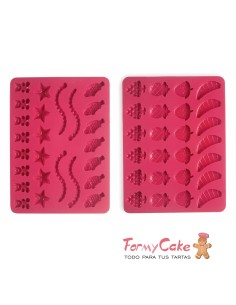 Moldes Gominolas Animales-Frutas Set 2uds Ibili