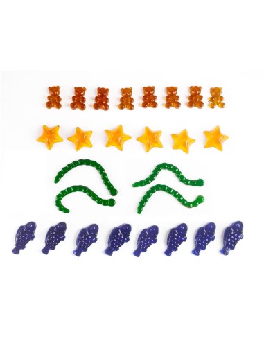 Moldes Gominolas Animales-Frutas Set 2uds Ibili