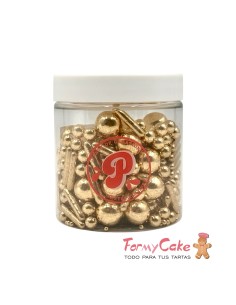 Perlas Mix Oro Metalizadas-Golden Moments 150g Pastry...