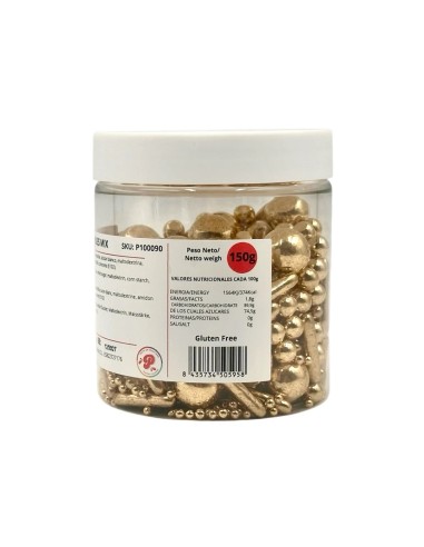 Perlas Mix Oro Metalizadas-Golden Moments 150g...