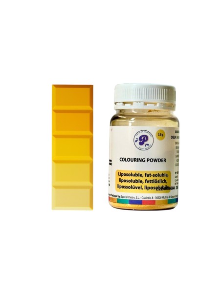Colorante Liposoluble Polvo Amarillo Huevo 15gr Pastry Colours