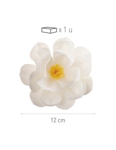 Flor De Oblea Blanca 12cm Dekora 2