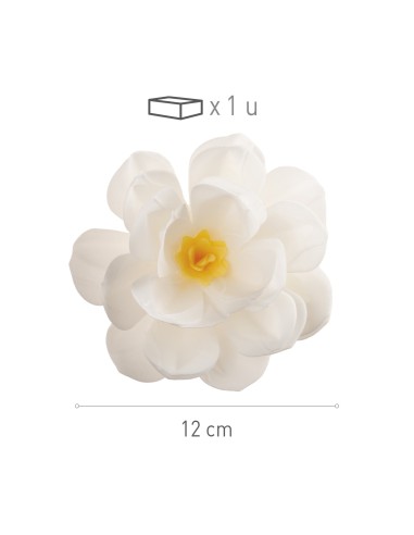 Flor De Oblea Blanca 12cm Dekora