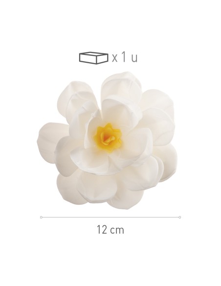 Flor De Oblea Blanca 12cm Dekora