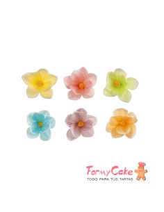 Mini Flores Colores De Oblea 35uds Dekora