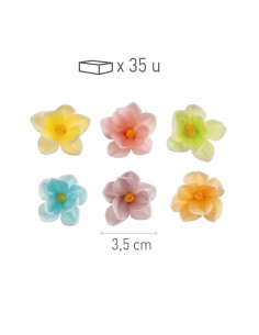 Mini Flores Colores De Oblea 35uds Dekora 2