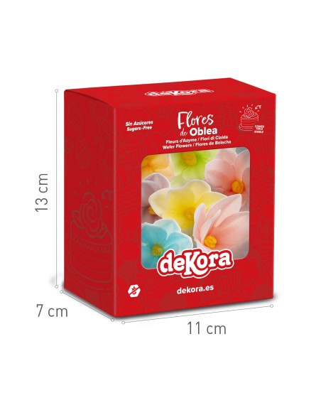 Mini Flores Colores De Oblea 35uds Dekora
