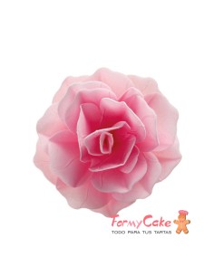 Flor De Oblea Rosa 12,5cm Dekora