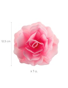 Flor De Oblea Rosa 12,5cm Dekora 2