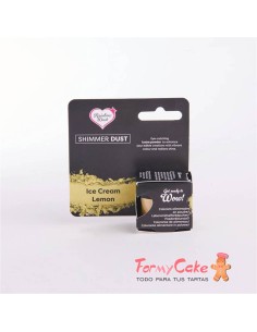 Polvo Metalizado -Ice Cream Lemon- Pearl 3gr Rainbow Dust