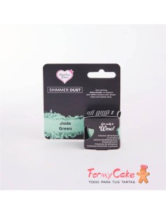 Polvo Metalizado -Shimmer Dust- Jade Green 3gr Rainbow Dust
