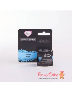 Polvo Metalizado -Shimmer Dust- Ocean Blue 3gr Rainbow Dust