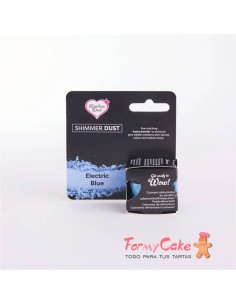 Polvo Metalizado -Shimmer Dust- Electric Blue 3gr Rainbow...