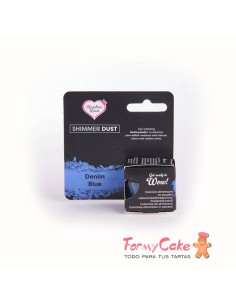 Polvo Metalizado -Shimmer Dust- Denim Blue 3gr Rainbow Dust