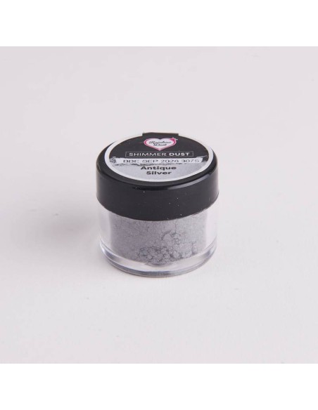 Polvo Metalizado -Shimmer Dust- Antique Silver 3gr Rainbow Dust