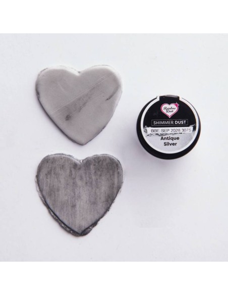 Polvo Metalizado -Shimmer Dust- Antique Silver 3gr Rainbow Dust