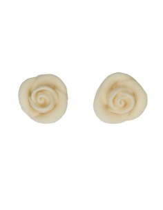 Decoraciones De Azucar Rosas Color Blanco, 6ud. Funcakes 2