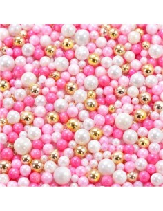 Perlas De Azucar Pink Glam Mix 90g.  Azucren 2