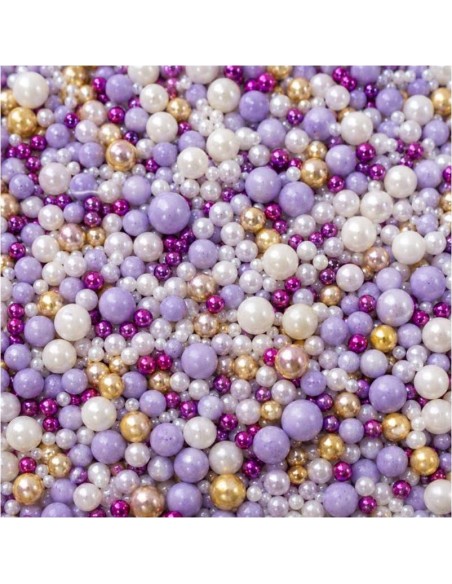 Perlas De Azucar Lavender Gold Mix 90g. Azucren