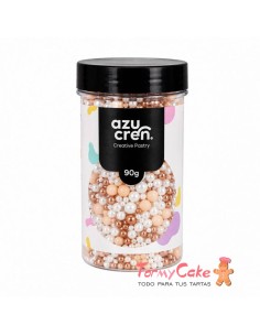 Perlas De Azucar Rose Gold Mix 90g. Azucren