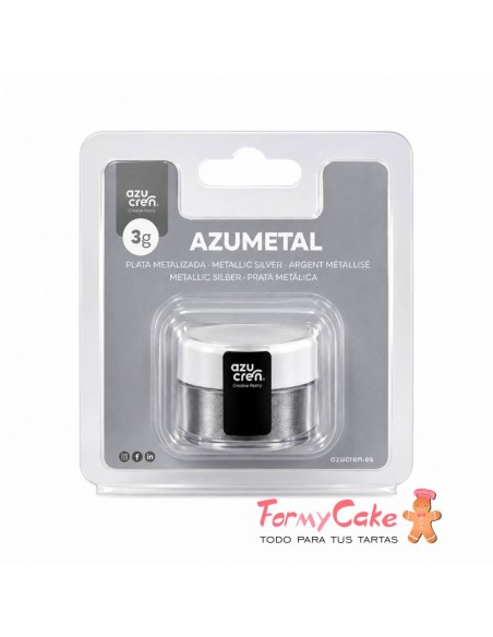 Colorante En Polvo Plata Metalizado 3gr Azumetal