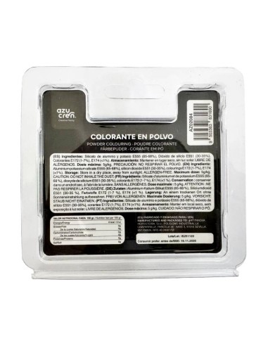 Colorante En Polvo Perlado Negro 3gr Azupearl