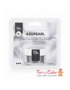 Colorante En Polvo Perlado Gris Plateado 3gr Azupearl