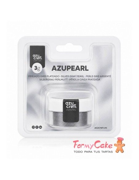 Colorante En Polvo Perlado Gris Plateado 3gr Azupearl