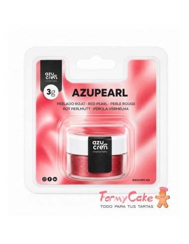 Colorante En Polvo Perlado Rojo 3gr Azupearl