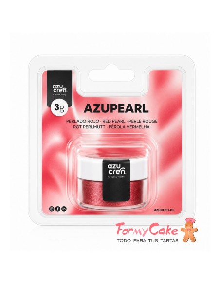 Colorante En Polvo Perlado Rojo 3gr Azupearl